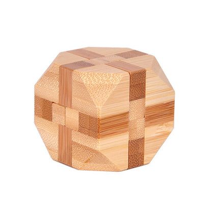 Artisanal Delights: Exquisite Collection of 10 Handcrafted Wooden 3D Puzzles