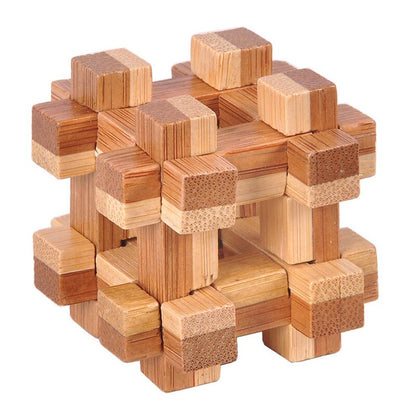 Artisanal Delights: Exquisite Collection of 10 Handcrafted Wooden 3D Puzzles